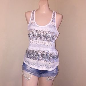 Sequin tank top